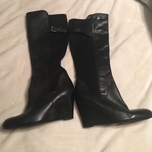 NWOT Franco Sarto size 11 black wedge boots